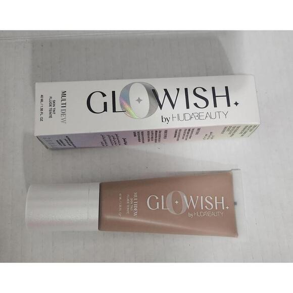 Huda Beauty Glowish MultiDew Skin Tint 05 Medium 40ml Radiant Foundation Makeup - Picture 1 of 4